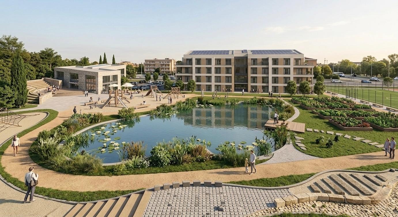 Vista da Via O. Franchi verso Via G. Spada